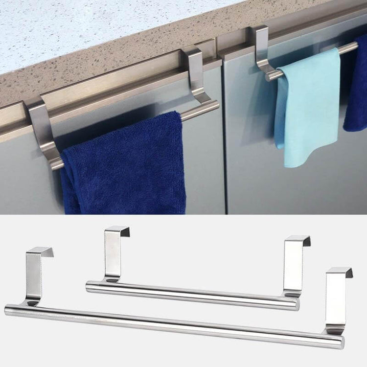 2 Size Towel Racks Over Kitchen Cabinet